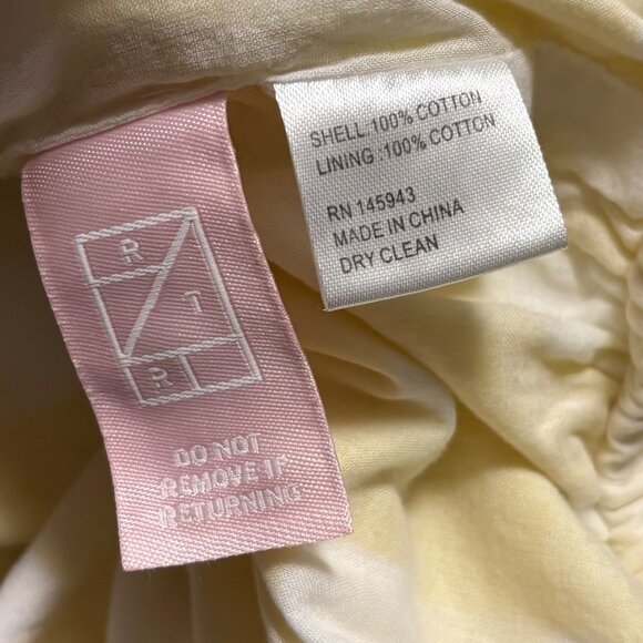 Color Me Courtney Kris Top Yellow Gingham Off-Shoulder Size M - Picture 7 of 7